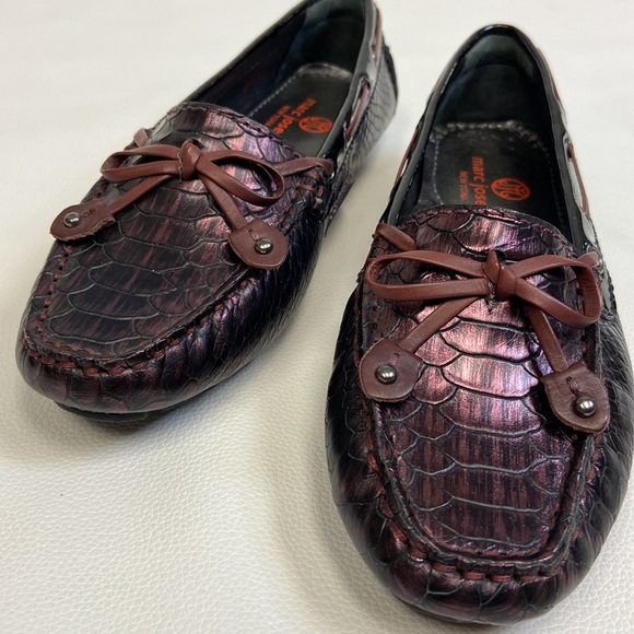 Mark Joseph New York, crocodile Loafer made in Brazil size 5 1/2 Merlot - Picture 4 of 10